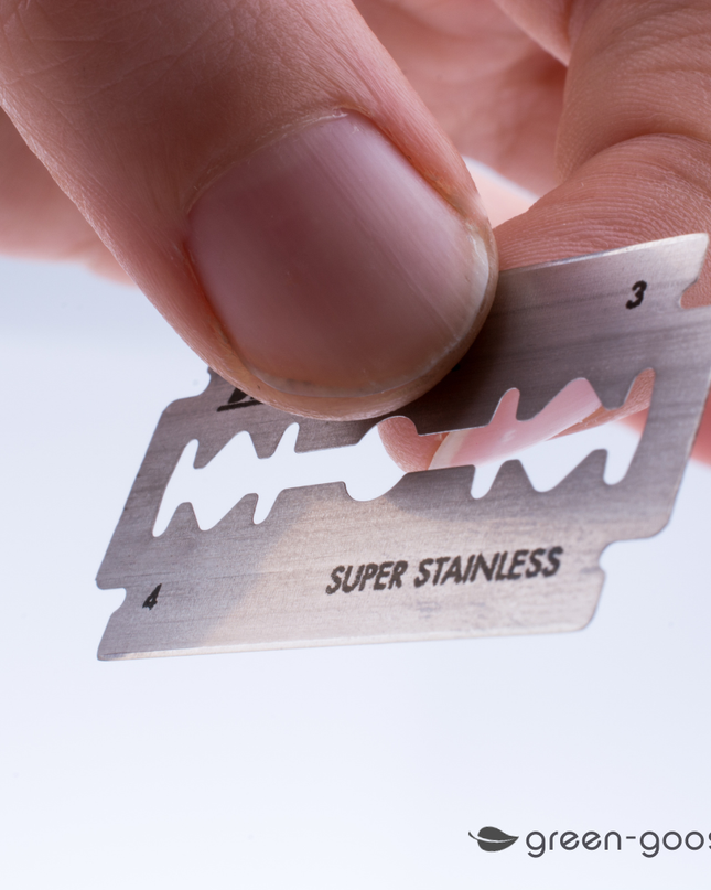 green-goose Klassiek Scheermes met Scheerzeep en Scheerkwast - Bamboe