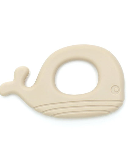 WHALE | Soft Silicone Teething Toy | SAND |  Bijtring