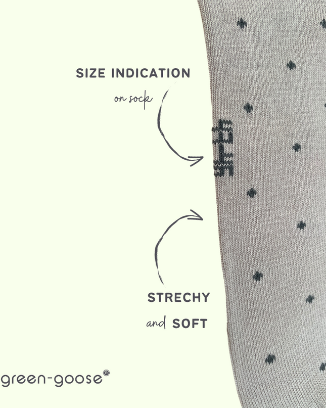 green-goose Bamboe Herensokken - 4 Paar - Stippen - 85% Bamboe - heren