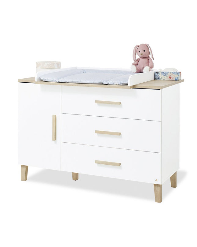 Startset 'Lumi' extra breed
2 delen: ledikant, extra brede commode