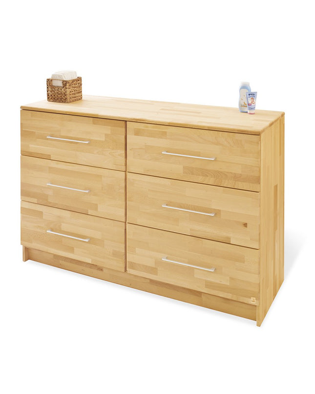 Startset 'Natura' extra breed
2 delen: ledikant, extra brede commode