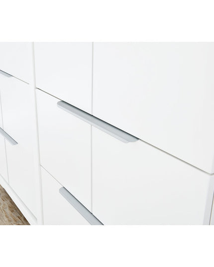 Startset 'Polar' breed, incl. wandplank
3 delen: ledikant, brede commode, wandplank
