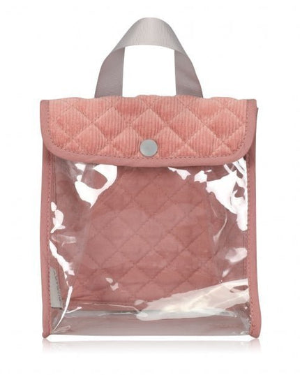 Poppen Eetsetje corduroy roze