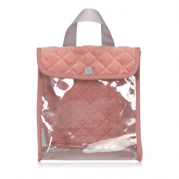 Poppen Eetsetje corduroy roze