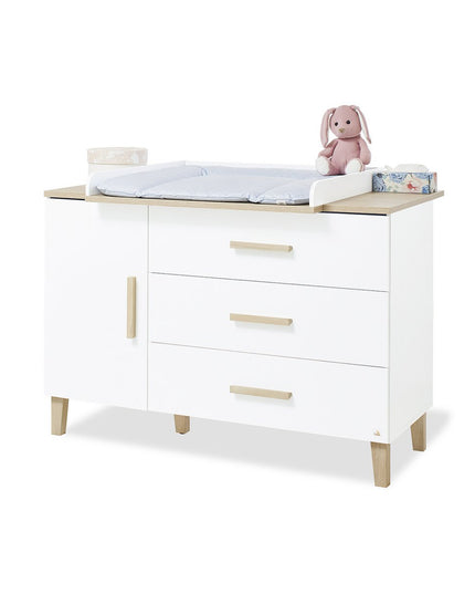 Startset  'Lumi' extra breed3 delen: ledikant, extra brede commode, 2-deurs kledingkast