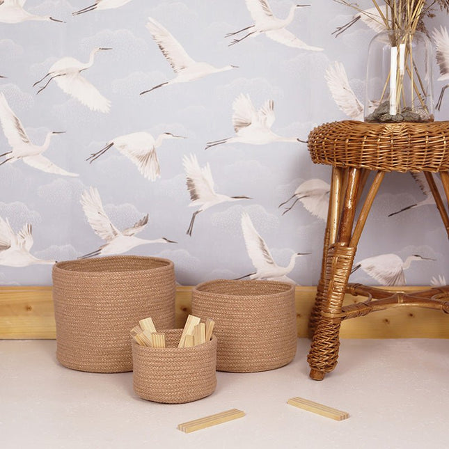 ILSE Almond set van 3 opbergmanden