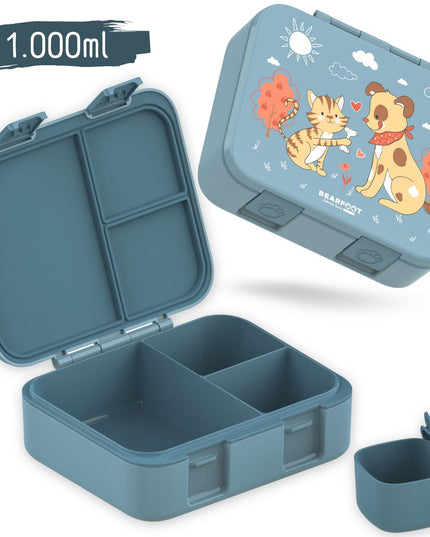 Nachhaltige Bento-Lunchbox COMPACT – mit Fächern, auslaufsicher, BPA-frei – für Hunde und Katzen