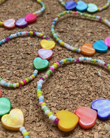 Luna-Leena kinderarmband love - pastel - handgemaakt in Nepal