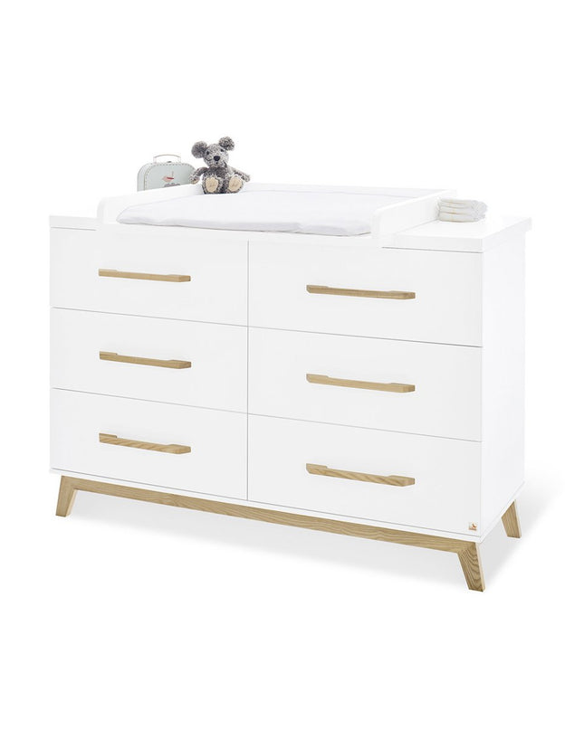 Startset 'Riva' extra breed
2 delen: ledikant, extra brede commode