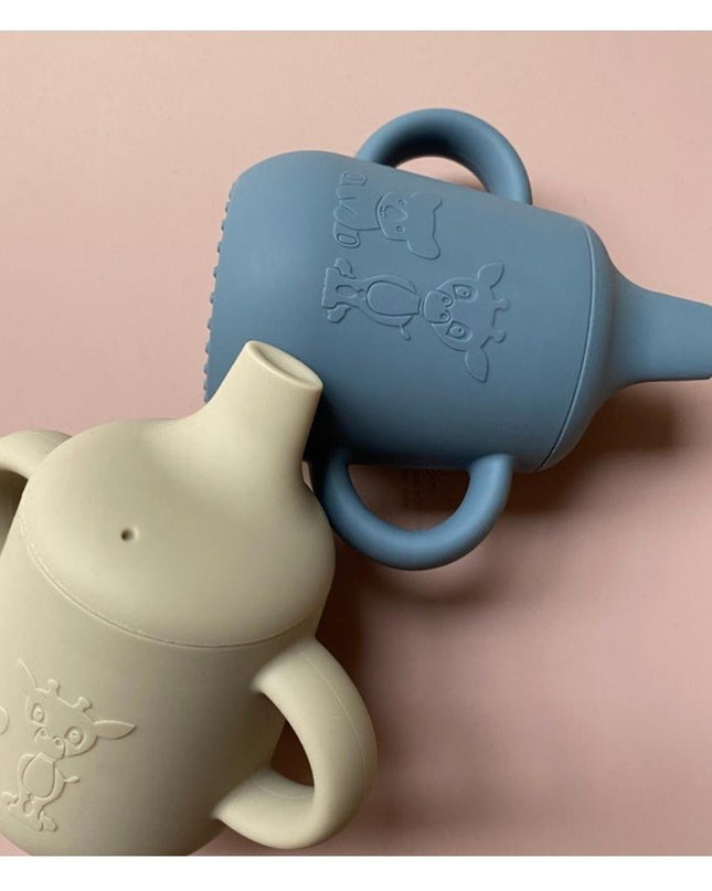 Aiko siliconen drinkbeker met drinkdeksel 140ml