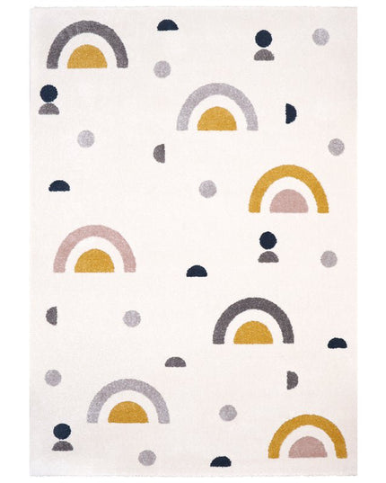 MERY Kinder Vloerkleed – Geometrisch Design, Regenboogkleuren