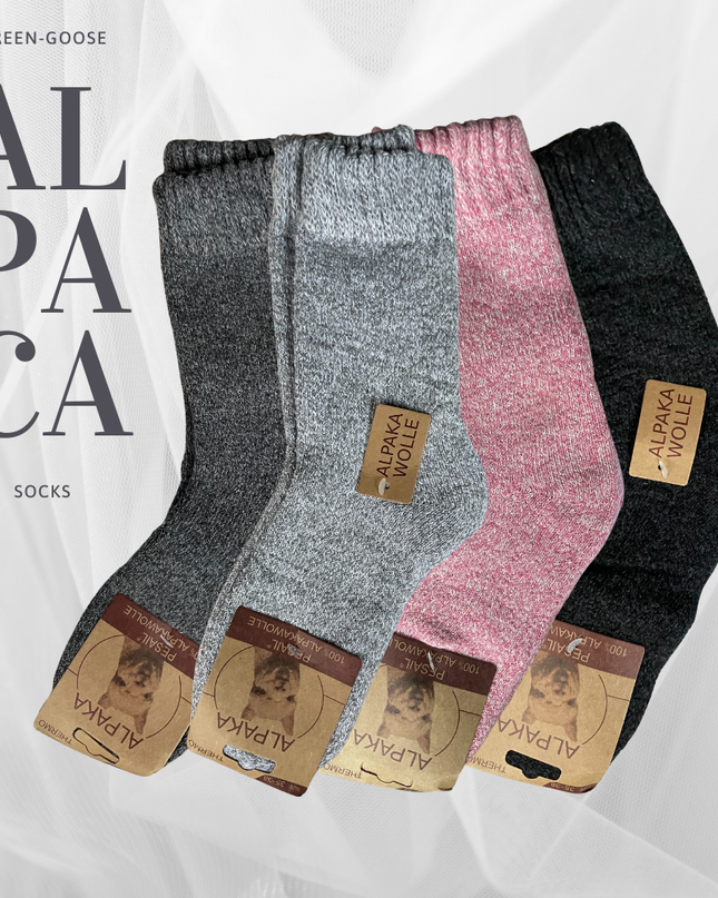 green-goose Alpaca Damessokken - 1 Paar - 95% -dames