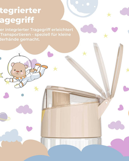 Children's water bottle, lightweight water bottle - elephants