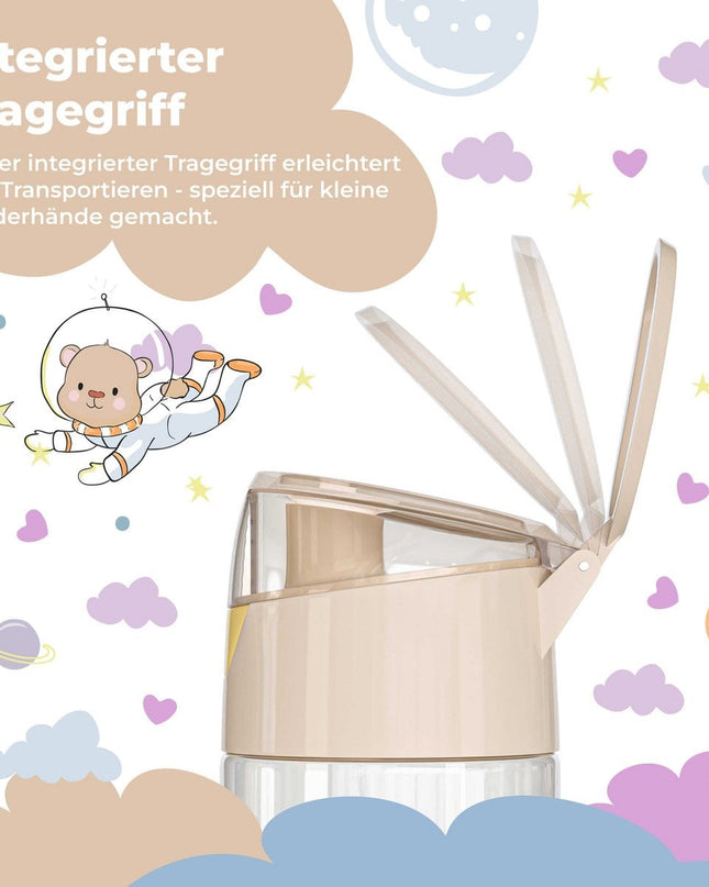 Children's water bottle, lightweight water bottle - elephants