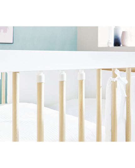Startset 'Round' breed 2 onderdelen: ledikant, brede commode