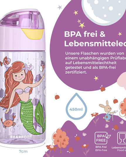 Children's water bottle, lightweight water bottle - mermaid