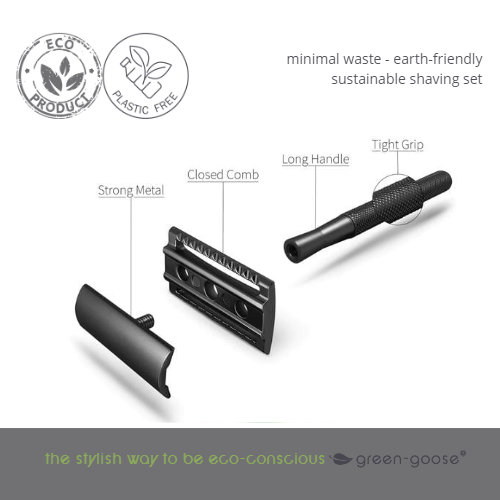 green-goose Klassieke Scheerset - Zwart