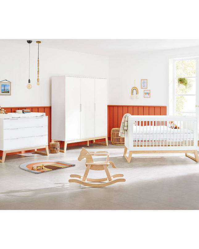Startset 'Bridge' breed groot3 delen: ledikant, brede commode, grote kledingkast