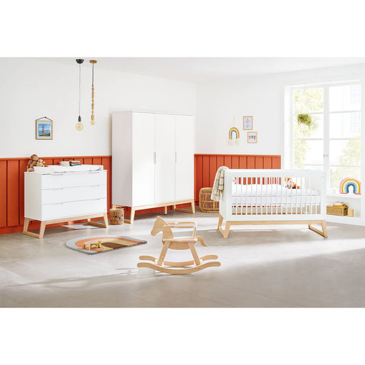 Startset 'Bridge' breed groot3 delen: ledikant, brede commode, grote kledingkast