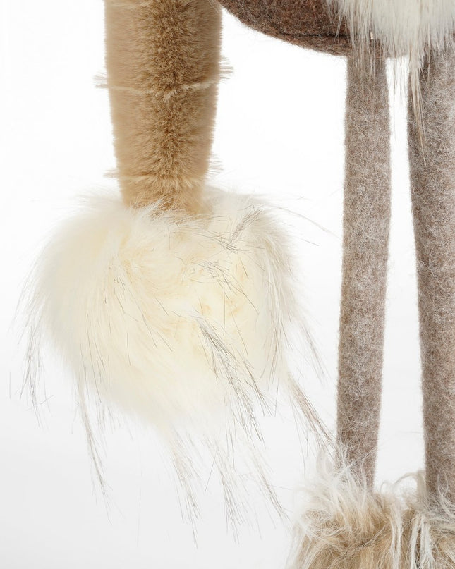 Kerstdecoratie Gnoom - L19 x B16 x H54 - Bruin kerst 2025