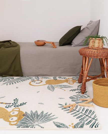 Monkey Paradise –  vloerkleed voor kinderen met jungle design (OEKO-TEX, Made in Europe) - 120 x 170cm