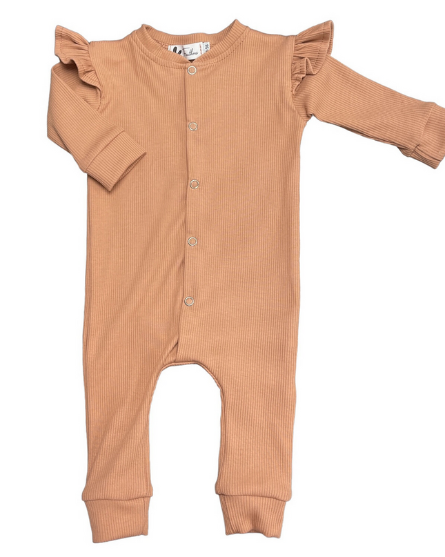 Boxpakje Ruffle Rib Jersey Peach - speciaal voor meisjes