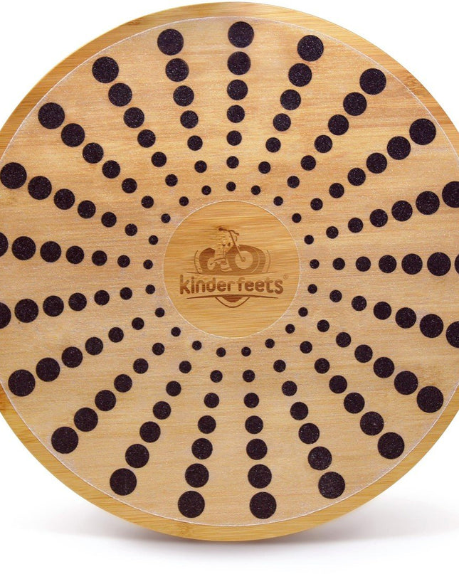Kinderfeets bamboe balansschijf balansbord rond - 40 cm