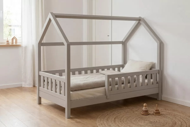 YappyTrygg huisbed peuterbed 160-80cm, Grijs