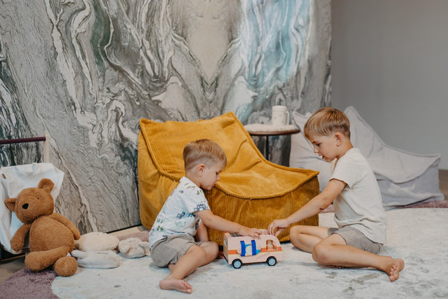 YappyHug beanbag zitzak, Mustard geel