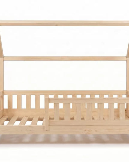 YappyTrygg huisbed peuterbed 160-80cm, Natuurlijk