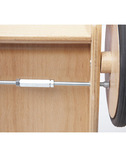 Leren rollator 'Uli', rood loopwagen