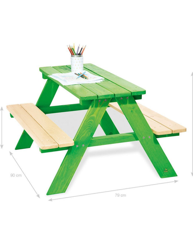 Kinderpicknickbank 'Nicki für 4', groen