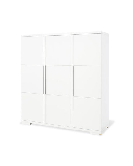 Startset 'Polar' extra breed groot, incl. wandplank4 onderdelen: ledikant, extra brede commode, grote kledingkast, wandplank