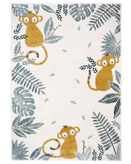 Monkey Paradise –  vloerkleed voor kinderen met jungle design (OEKO-TEX, Made in Europe) - 120 x 170cm