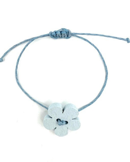 Luna-Leena kinderarmband bloei blauw - handgemaakt in Nepal