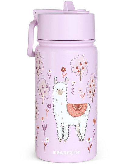 Thermo children's drinking bottle stainless steel - water bottle - thermo - Llama purple