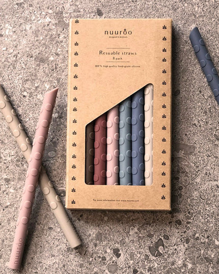 Ada silicone straws - 8 pieces