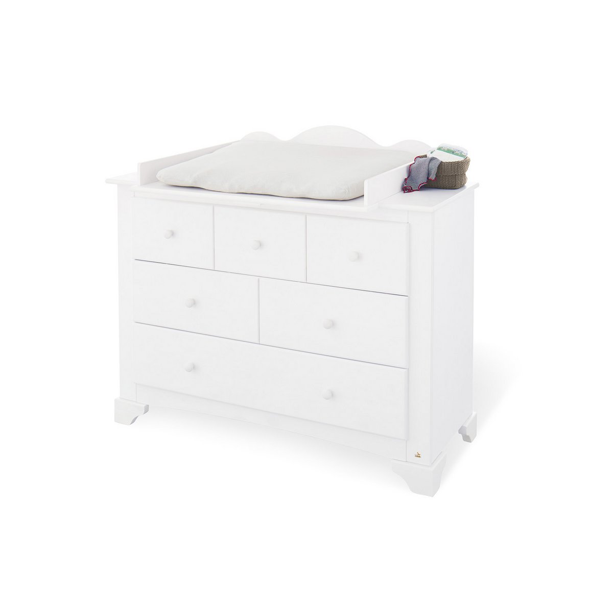 Startset 'Pino' breed groot3 delen: ledikant, brede commode, grote kledingkast