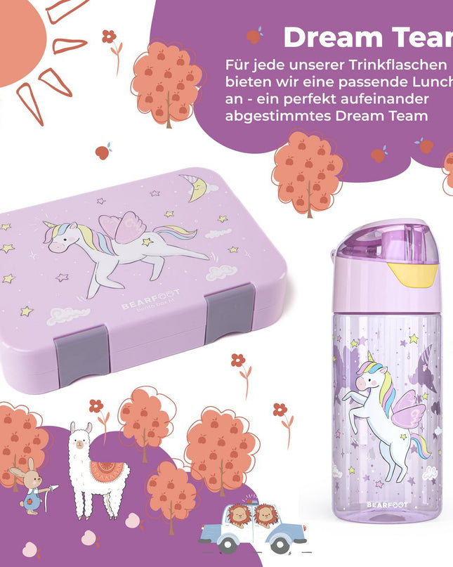 Children's water bottle, lightweight water bottle - unicorn