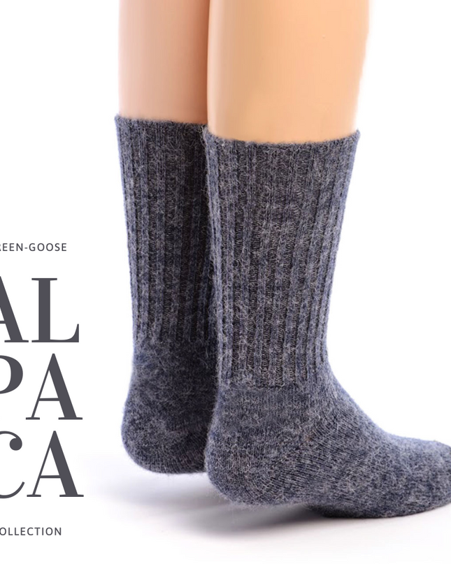 green-goose Alpaca Sokken voor Kinderen - 1 Paar - 85% - kinderen