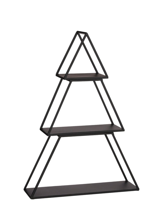 Decoratie Etagère Boom - 3 laags - L50 x B14 x H71 cm - Metaal - Zwart