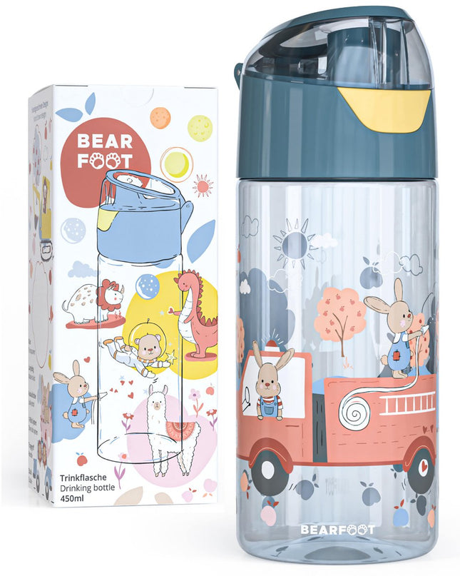 Children's water bottle, lightweight water bottle - fire brigade