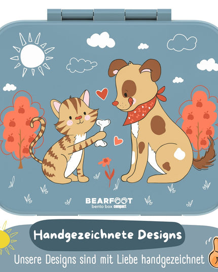 Nachhaltige Bento-Lunchbox COMPACT – mit Fächern, auslaufsicher, BPA-frei – für Hunde und Katzen
