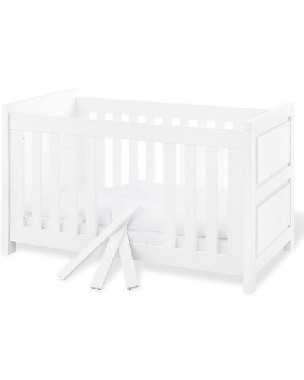 Startset 'Milk' extra breed, incl. wandplank
3 delen: ledikant, extra brede commode, wandplank