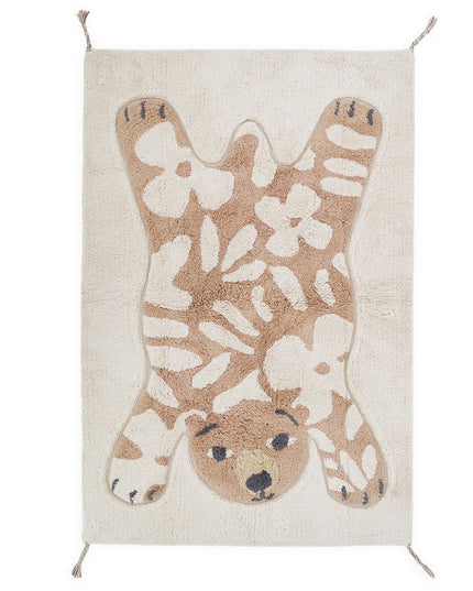 Flowerbear – Wasbaar katoenen vloerkleed voor kinderen
