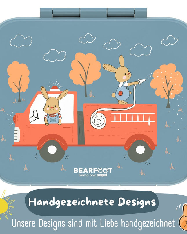 Laubbehälter mit Motiven, leicht und auslaufsicher - Feuerwehr