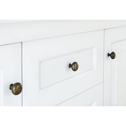 Startset 'Emilia' extra breed groot, incl. wandplank4 delen: ledikant, extra brede commode, grote kledingkast, wandplank