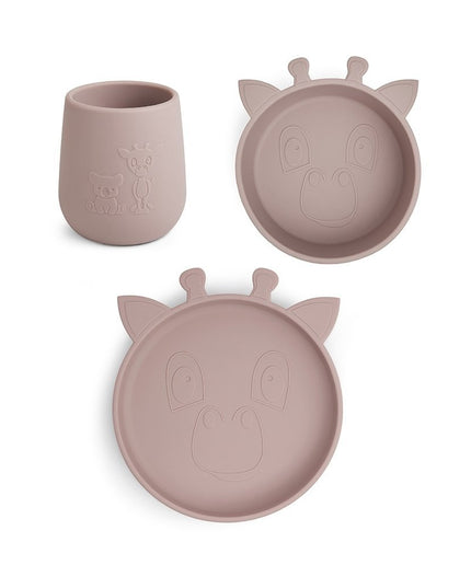 Judi siliconen dinerset 3-pack Giraf