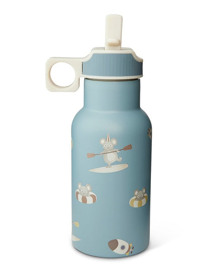 Uno Bidon – 350 ml, RVS met Siliconen Tuit, Kleur Surfer