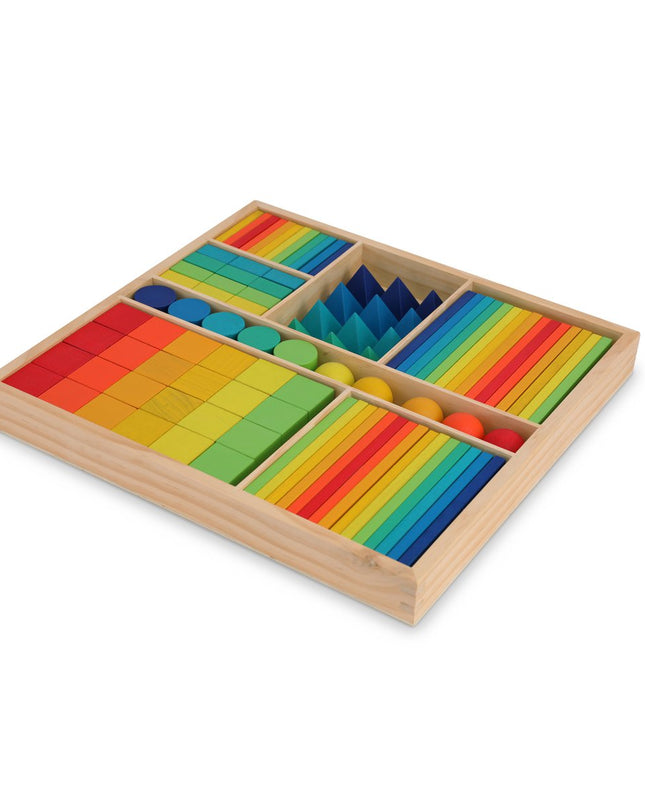 Kinderfeets gemixte blokken - regenboog
